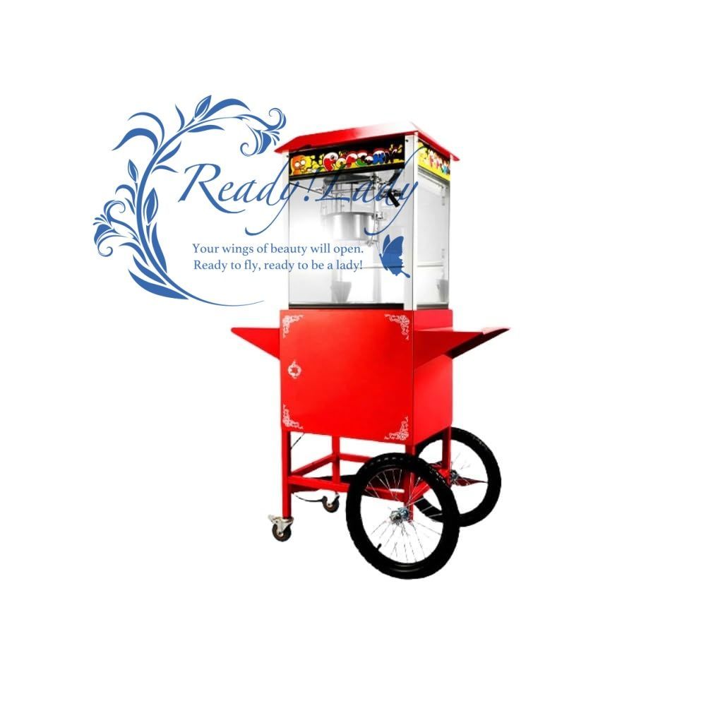 ポップコーンメーカー 製造機 ポップコーン機 業務用ポップコーン ステンレス ポップコーンマシーン ポップコーンメーカー 新しい小型ポップコーンマシン 簡単 自動 安全 お菓子作り 大活躍 業務用 家庭用 レッド 50*95.5*151cm