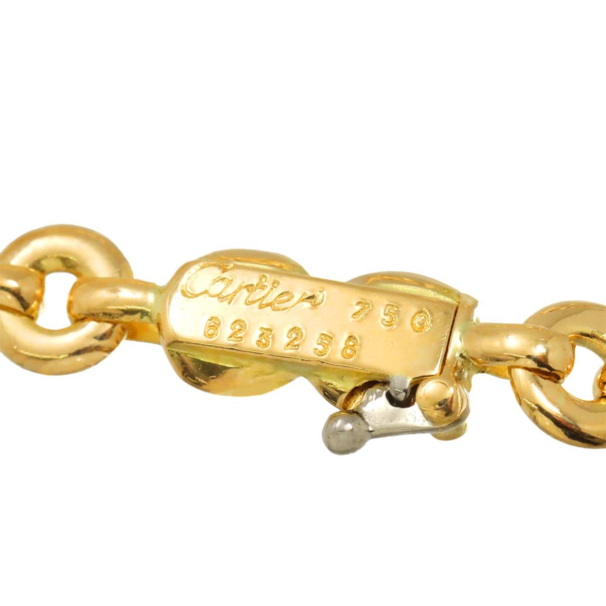 カルティエ Cartier トリニティ ロング ネックレス 85cm K18 YG