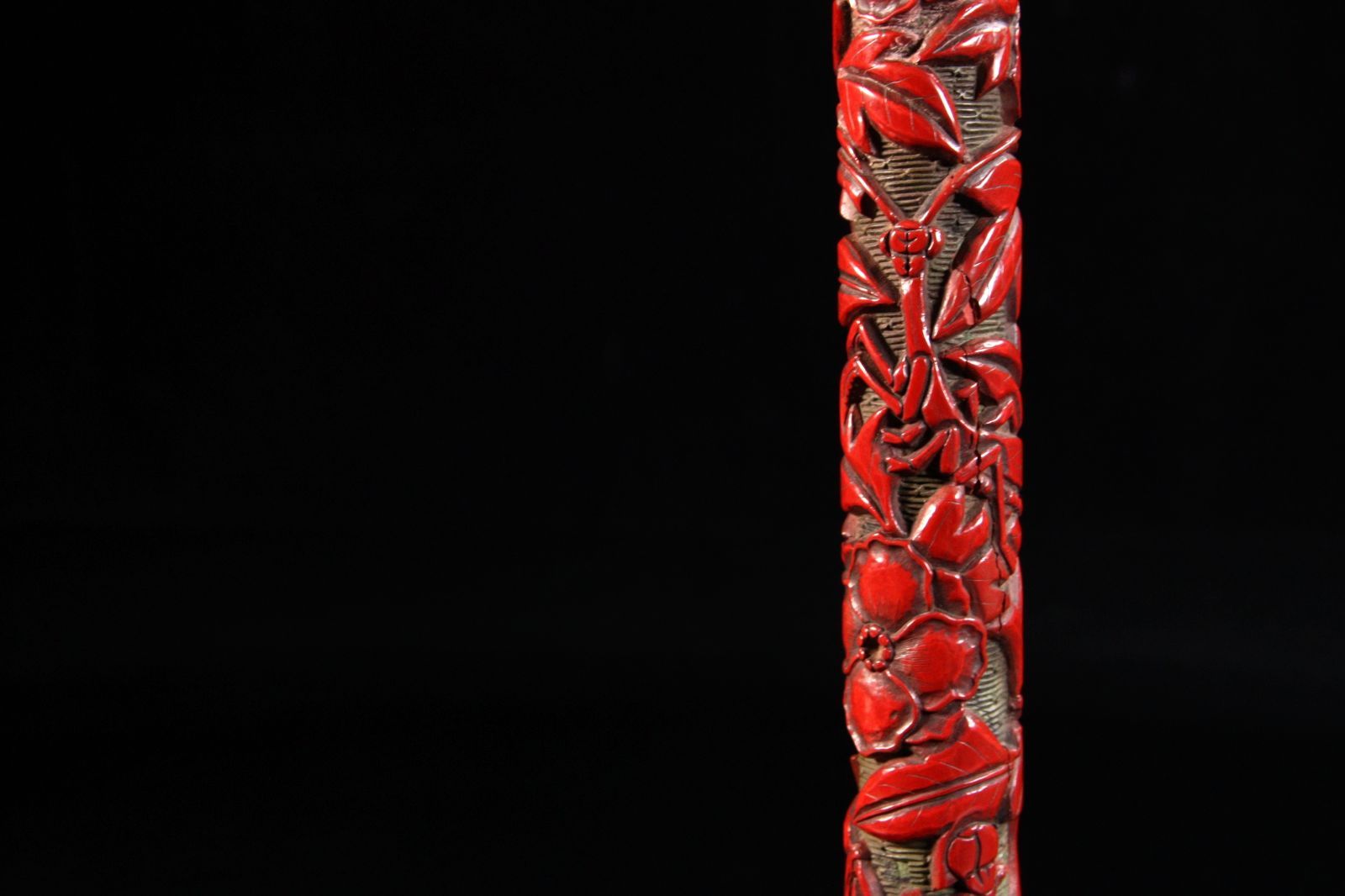 堆朱香筒 33.5cm