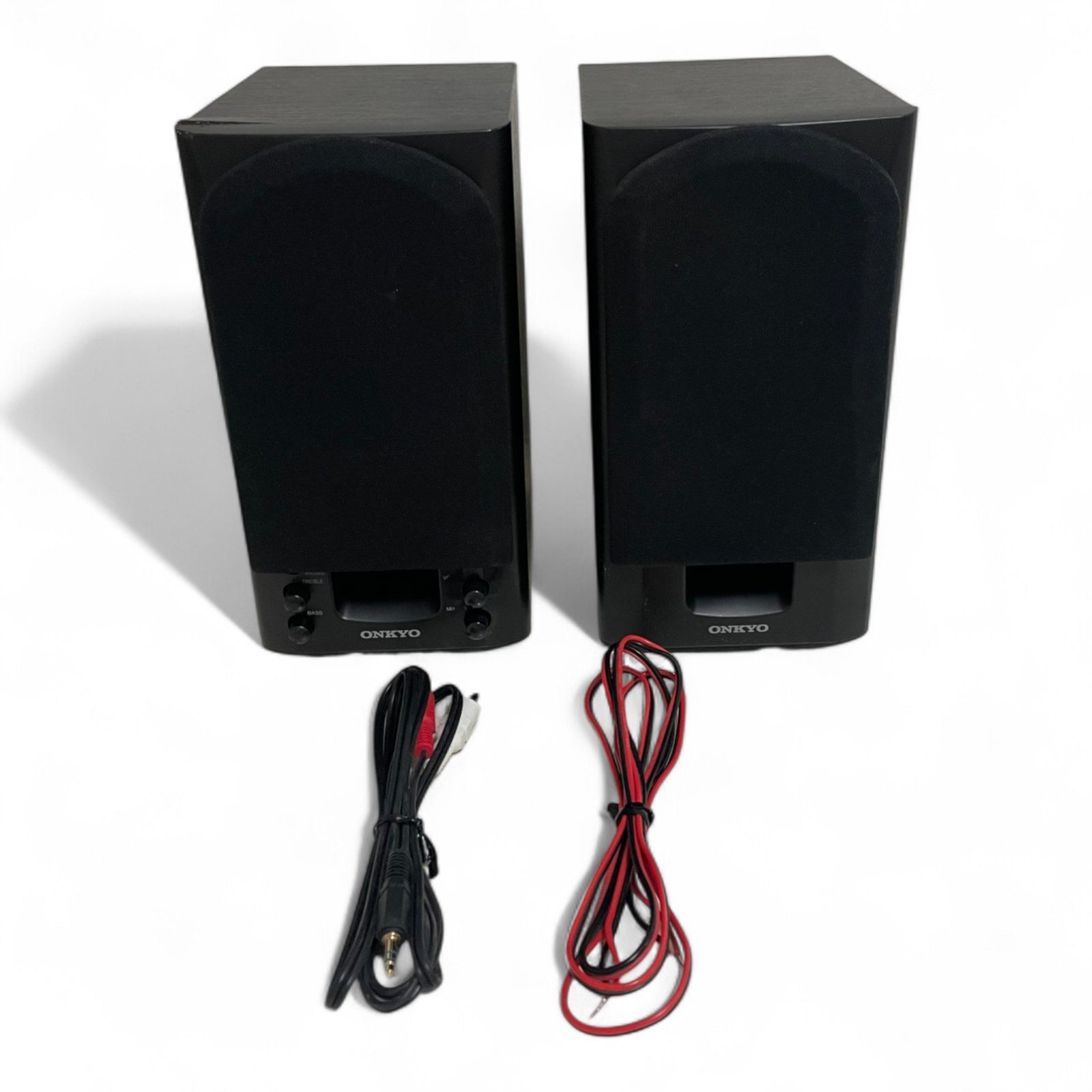 ONKYO WAVIO アンプ内蔵スピーカー 15W+15W GX-D90(Y) /木目