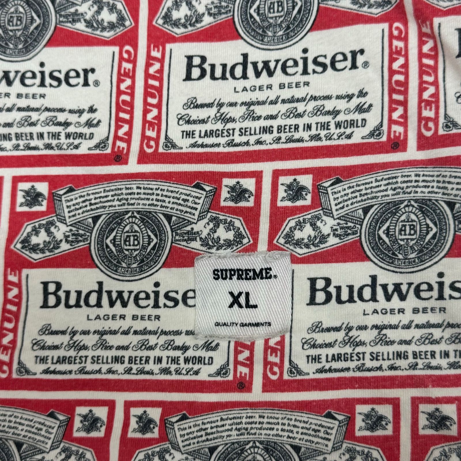 Supreme x Budweiser 09SS Tank Top 総柄 ノースリーブ タンクトップ シュプリーム バドワイザー コラボ  XL マルチカラー  63745A7