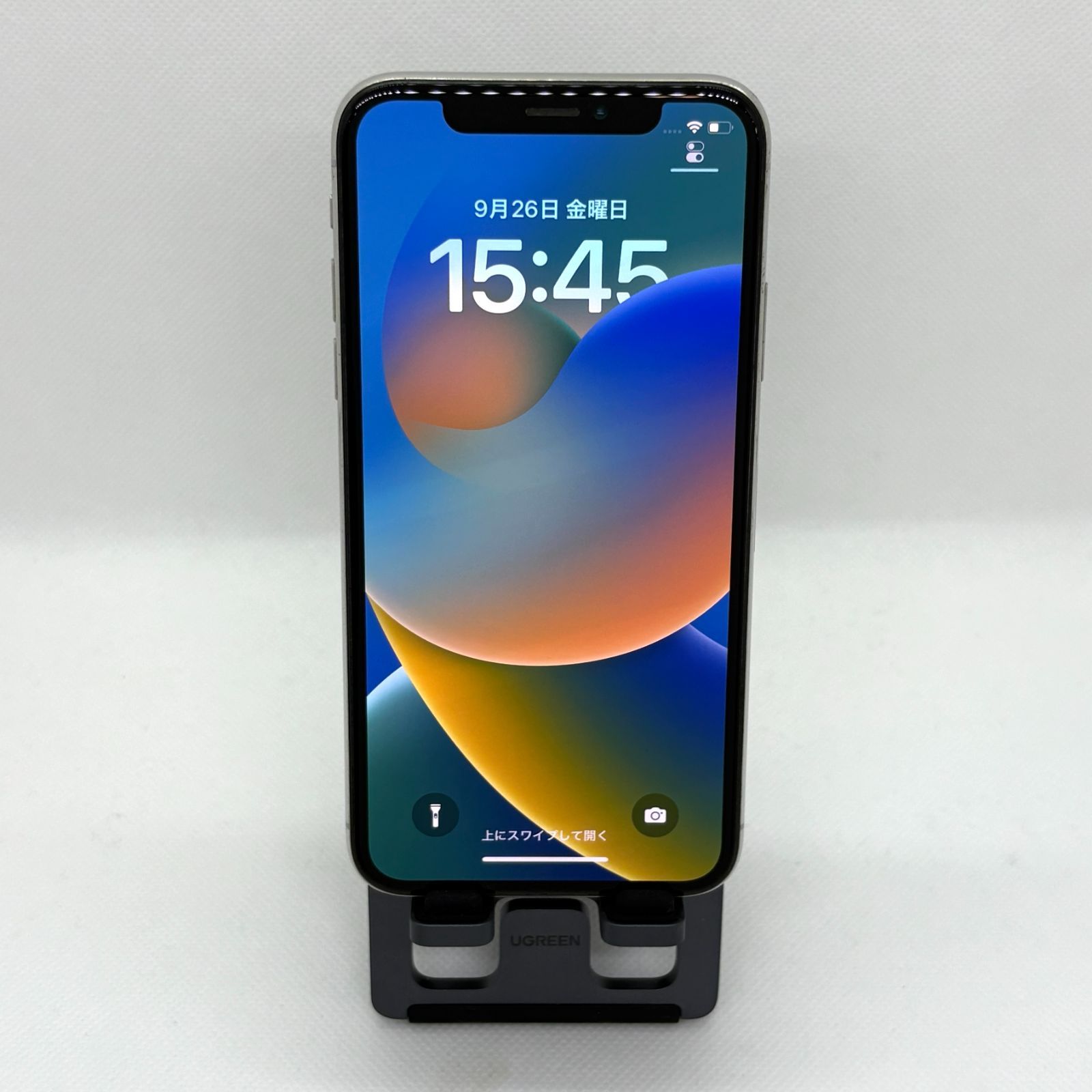 90 iPhoneX 256GB 新品バッテリー　SIMフリー　良品 良品】【新品バッテリー100%】 iPhone X 256GB シルバー 7640 SIM