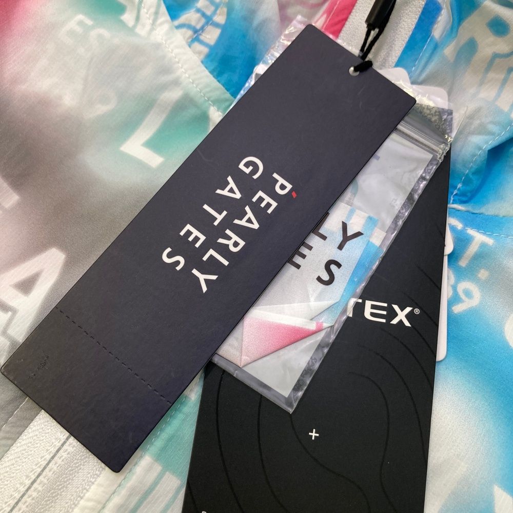 全品売り尽くし！ サイズ 0 PEARLY GATES パーリーゲイツ PERTEX 055-2220904 ナイロン ジップパーカー カラフルグラデーション 総柄 ホワイト系 240101543653 ゴルフウェア レディース ストスト 高品質で激安通販！ 