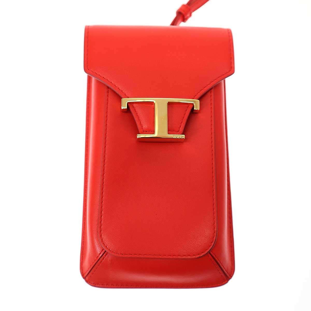 【トッズ】T タイムレス スマートフォン バッグ トッズ】T タイムレス スマートフォン バッグ (TOD'S/iPhone