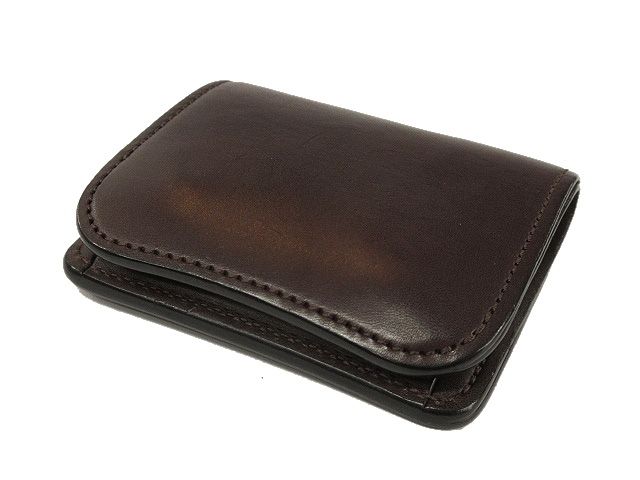 WILD SWANS 二つ折り財布 ブラウン ダークブラウン レザー 二