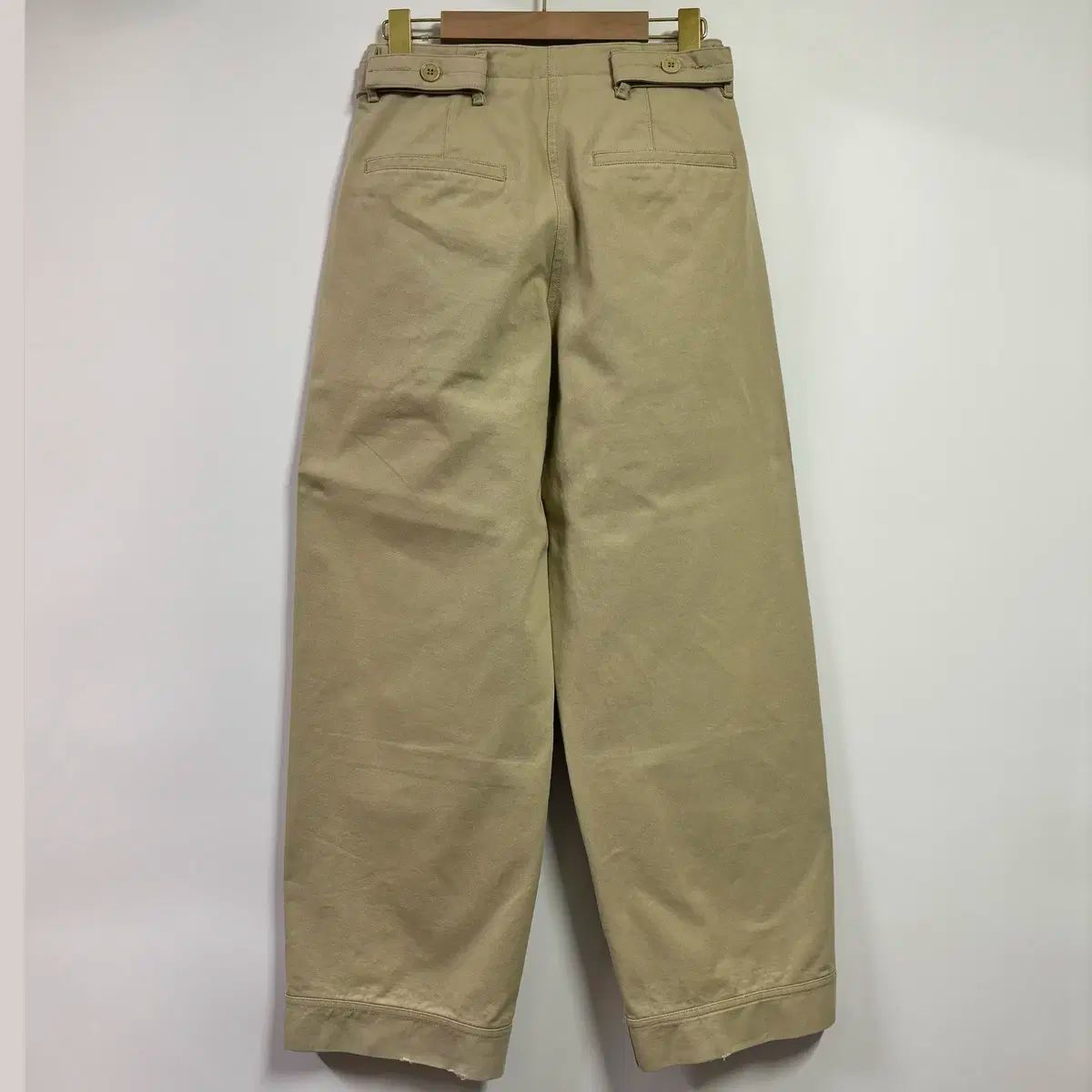 XS LOW CLASSIC ロウ クラシック ベルト付き ステッチ パンツ