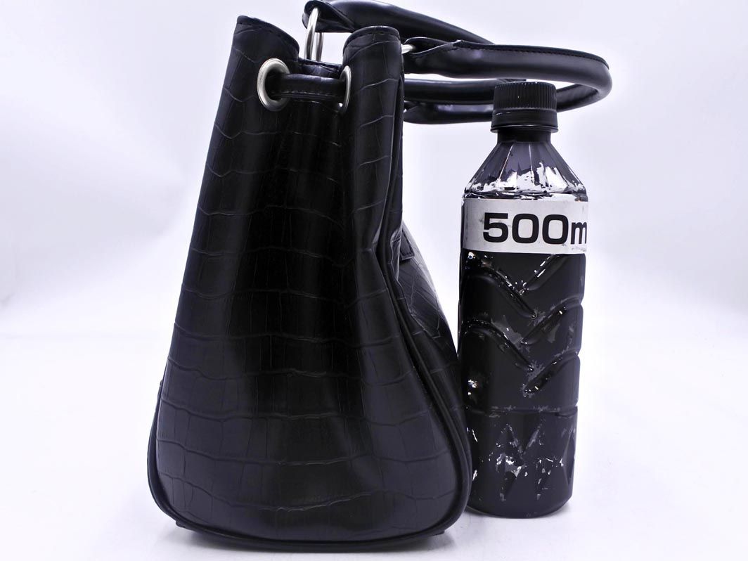 美品 CASTELBAJAC トートバッグ モノグラム ブラック レザー アミン カステルバジャック アミン4 Ⅳ トートバッグ かわいい おしゃれ