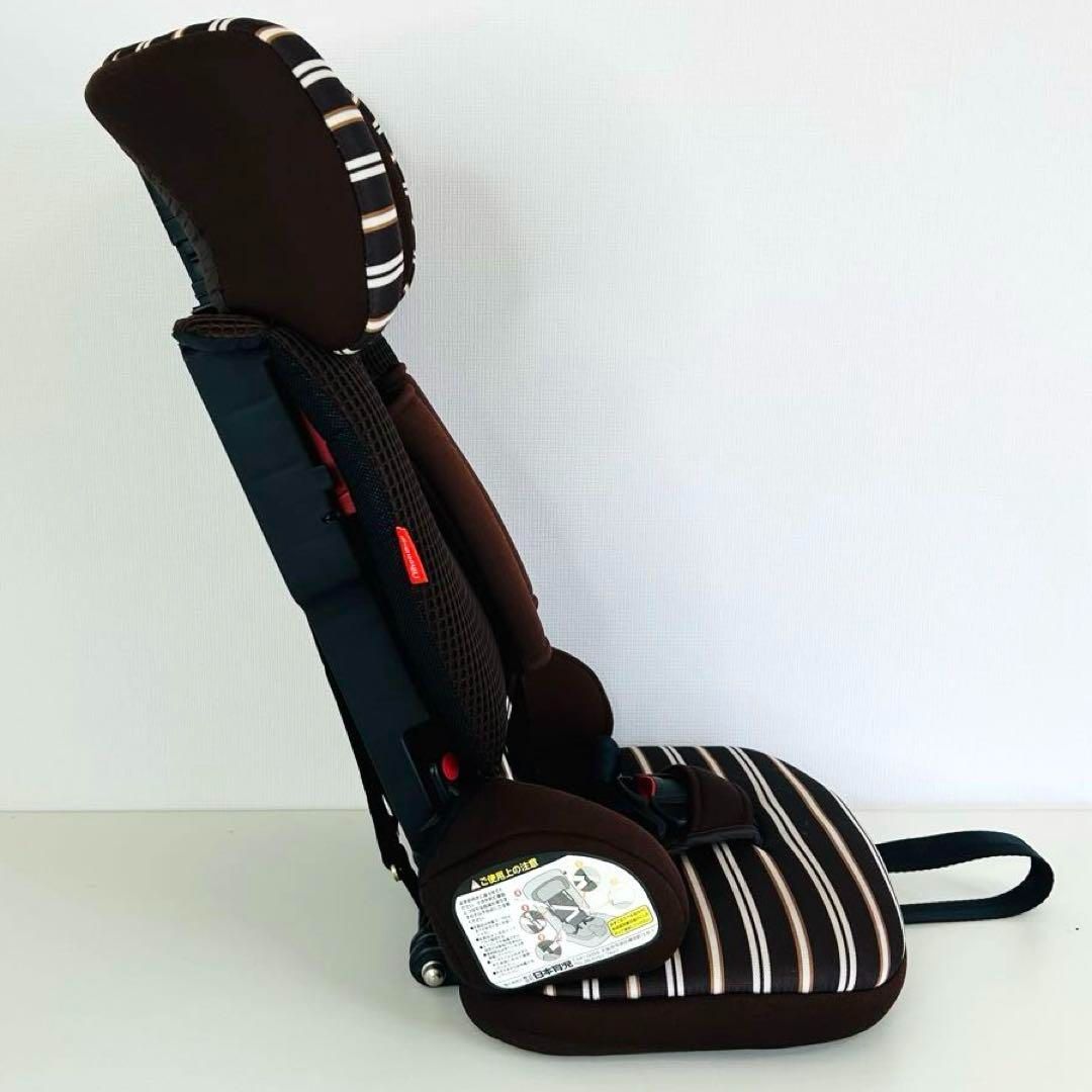 【美品】日本育児　トラベルベスト EC+ TV106 ブラウンストライプ 美品 日本育児 トラベルベスト ECプラス ジュニアシート TV106