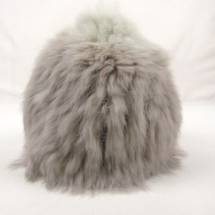 イヴサロモン ファー 毛皮 帽子 ブランド フランス製 レディース グレージュ Yves Salomon