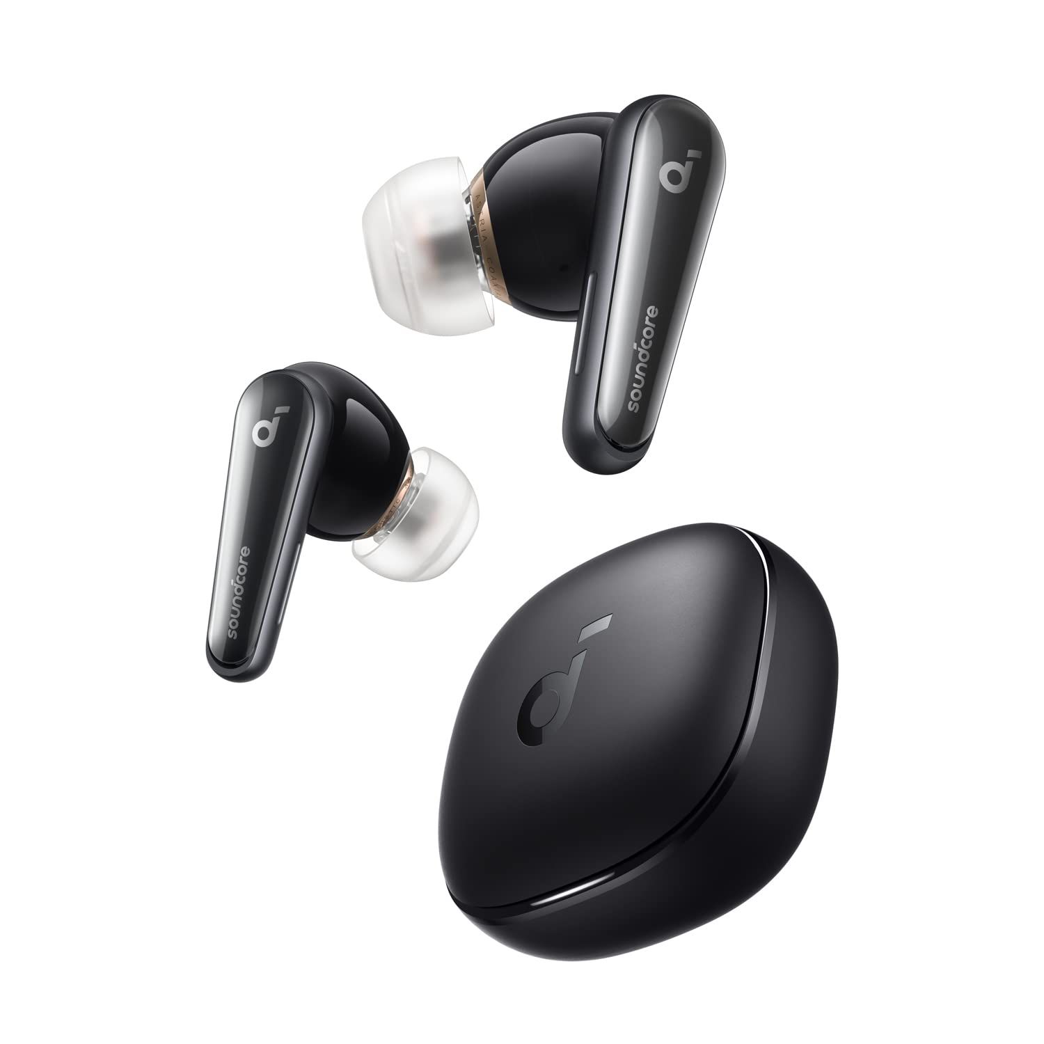 Anker Soundcore Liberty 4 Bluetooth 5.3 完全ワイヤレスイヤホン|ウルトラノイズキャンセリング 2.0 | 3Dオーディオ | ワイヤレス充電|マルチポイント接続|外音取り込み | 最大28時間 ミッドナイトブラック