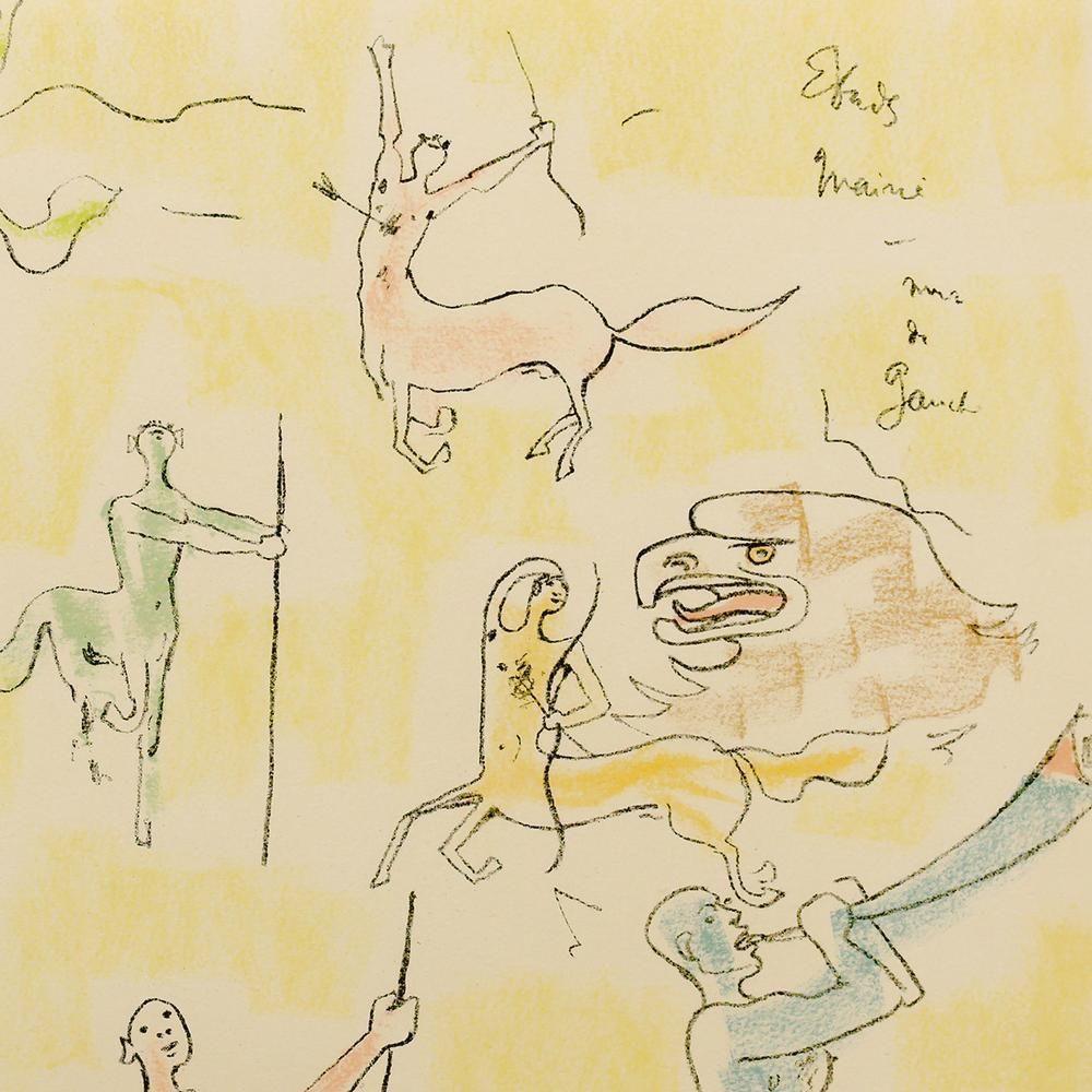 Jean Cocteau ジャン•コクトーオリジナルリトグラフ1957 Jean Cocteau ジャン•コクトーオリジナルリトグラフ1957