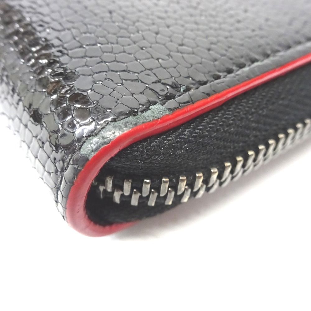 Ft599761 クリスチャンルブタン 長財布 ラウンドファスナー エナメル  