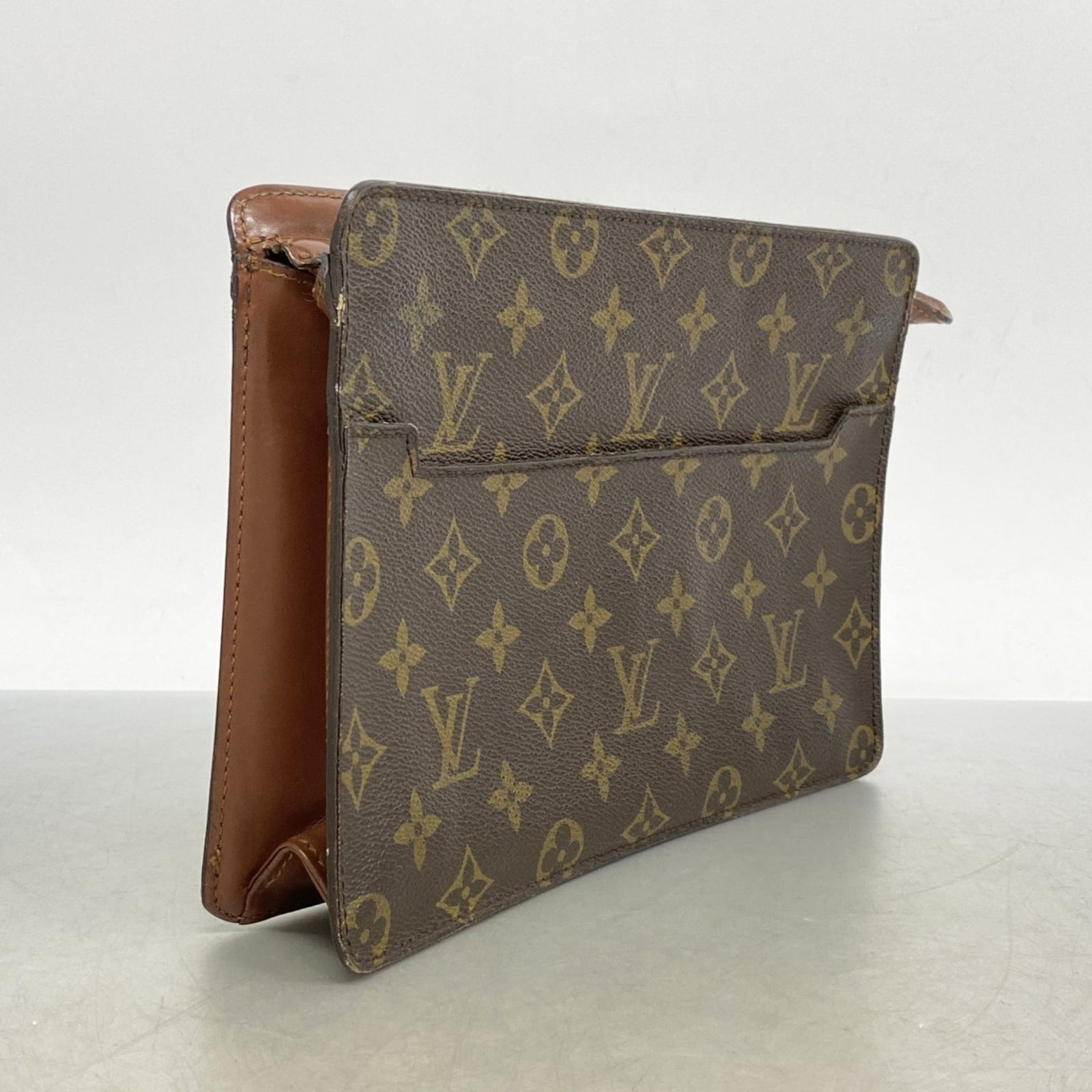 ルイ ヴィトン Louis Vuitton ルイ ヴィトン クラッチバッグ モノグラム ポシェットオム M51795 ブラウンメンズ レディース