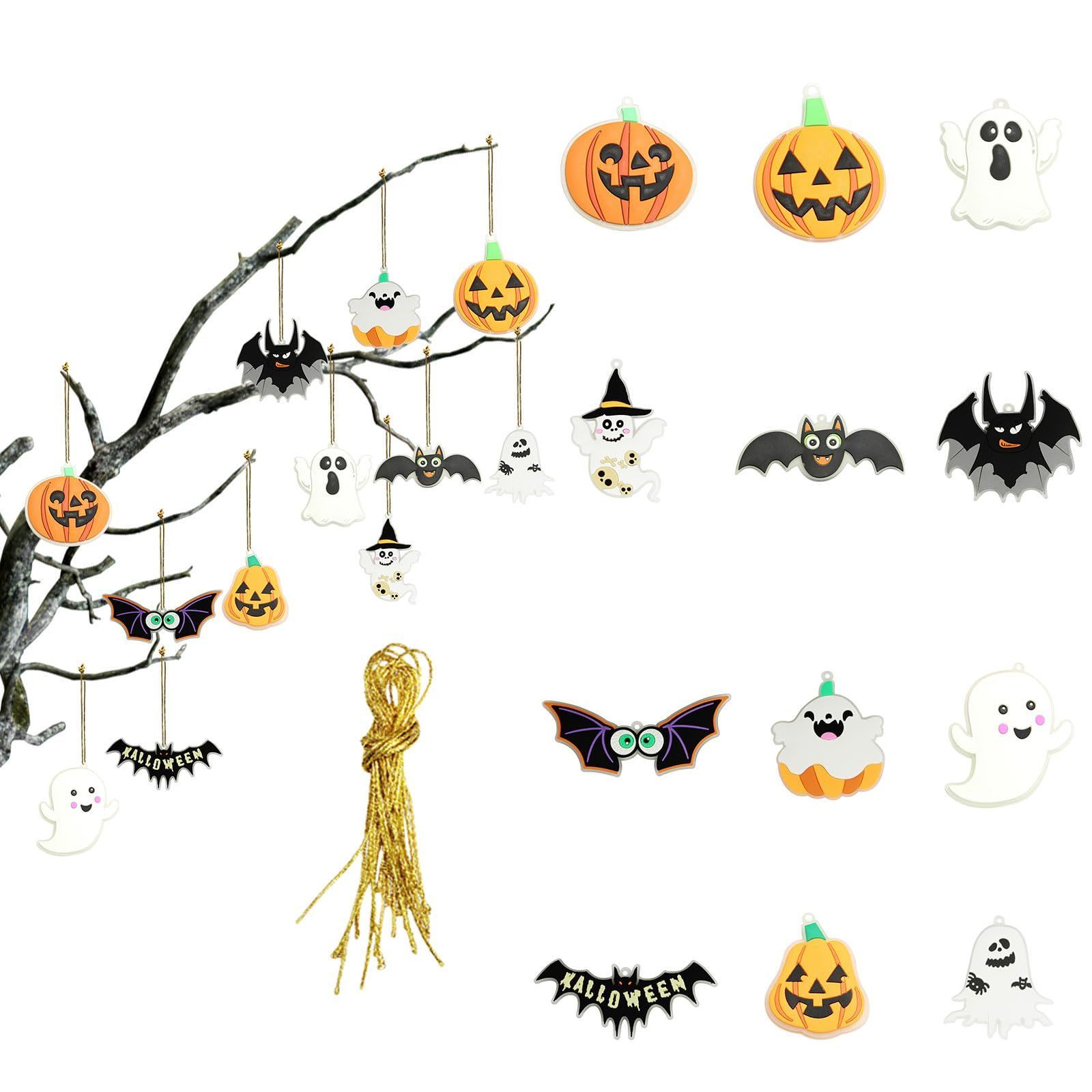 まもなく終了 おばけ コウモリ ハロウィン ハロウィン 飾り付け シリコン 柔らかい カボチャ ハロウィン 装飾 オーナメント 12個セット 吊り下げ 玄関 インテリア 店舗 吊り下げ ハロウィン パーティー ホームデコレーション 飾り DIY小物 麻紐付き