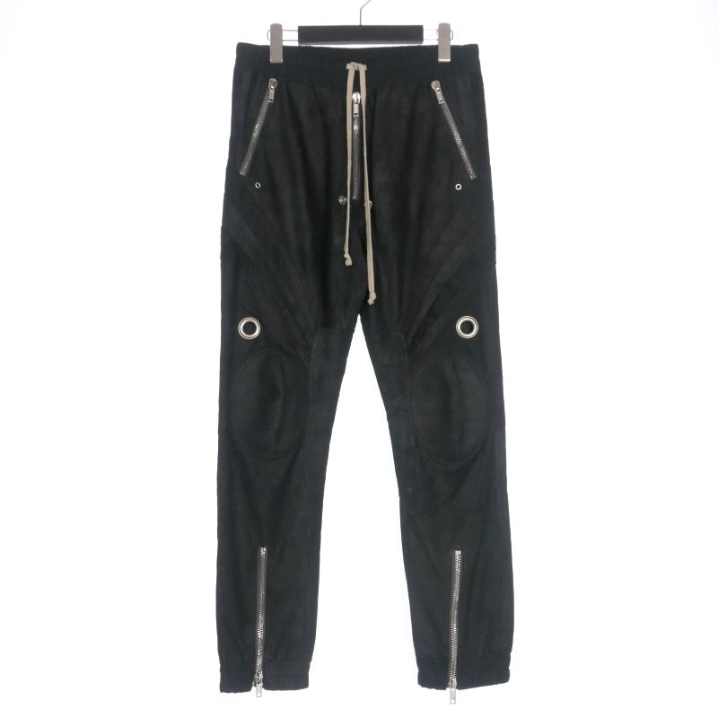 リックオウエンス Rick Owens 21SS JOGGER BIKER レザーロングパンツ 48 ブラック 黒 RU21S6368-LBA 国内正規