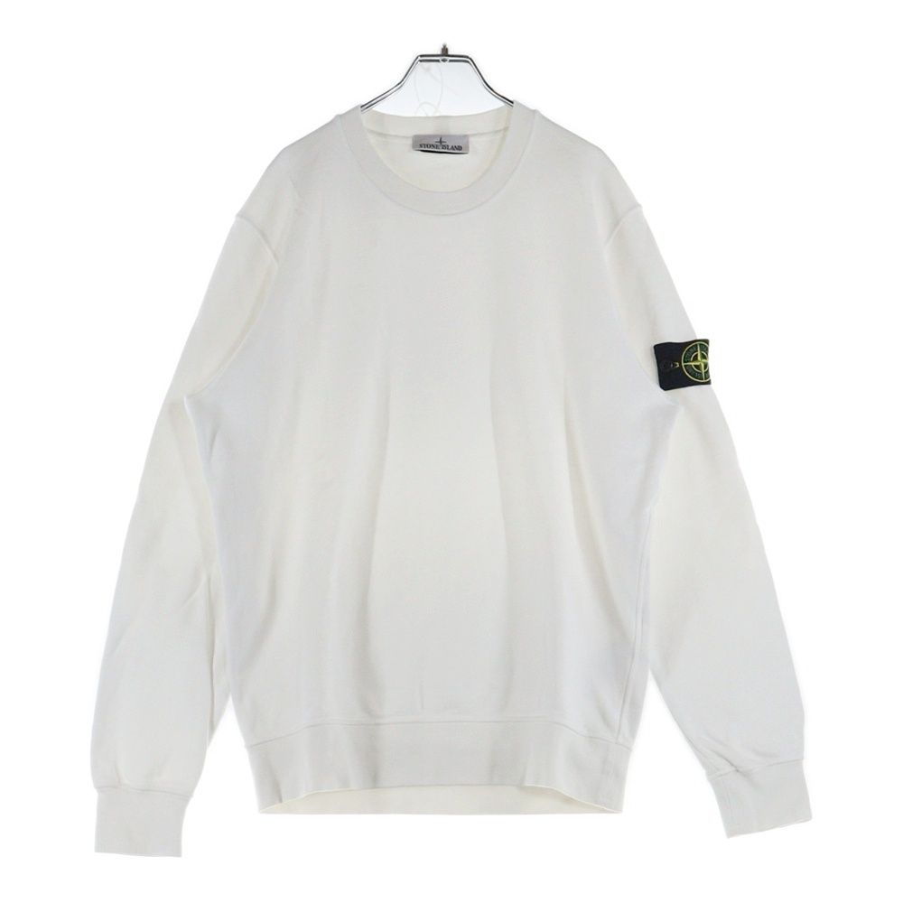 Stone  スウェット トレーナー ホワイト M STONE ISLAND (ストーンアイランド) GARMENT DYED SWEATSHIRT