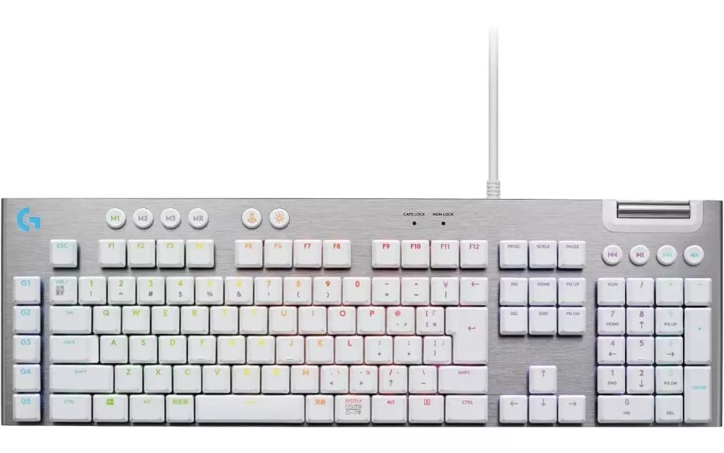 【極美品】Logicool G ゲーミングキーボード G813-TCWH Amazon.co.jp: 【Amazon.co.jp限定】Logicool G ゲーミング