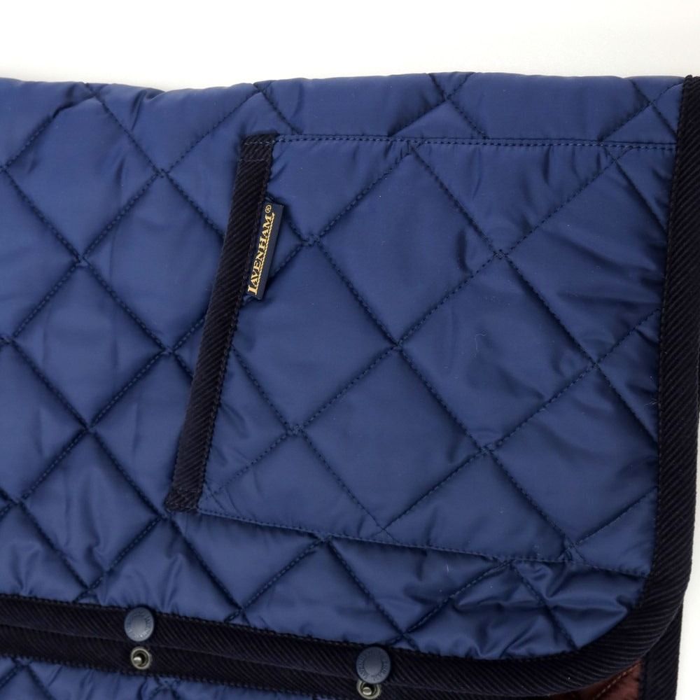 ラベンハムLAVENHAMキルティングベスト ネイビー Sサイズ36 中古】ラベンハム LAVENHAM ポリエステル キルティングベスト ネイビー