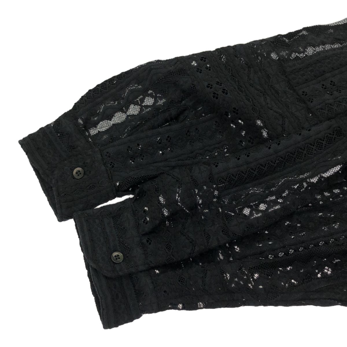 AiE エーアイイー 24AW Painter Shirt Poly Lace Black PU669 タグ付