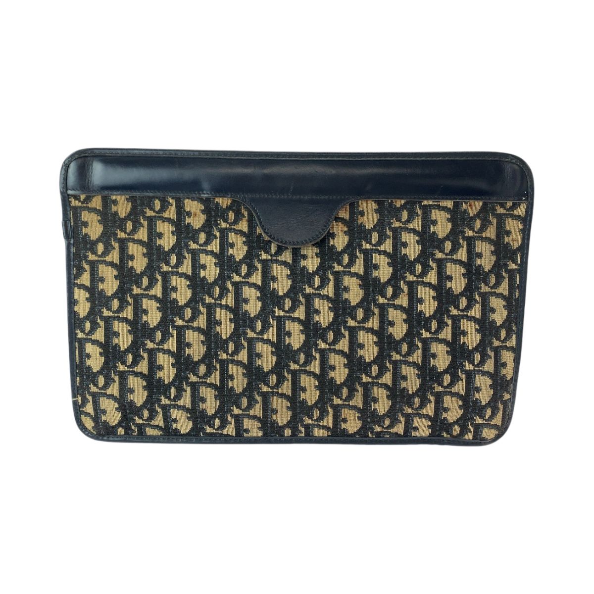 【美品】クリスチャンディオール トロッター ロゴ金具 クラッチバッグ CHRISTIAN DIOR クリスチャンディオール トロッター柄 クラッチ