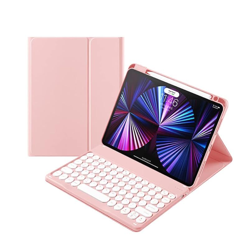 マウス付き iPad Air 11インチ iPadAir5 iPadAir4 キーボードケース 丸