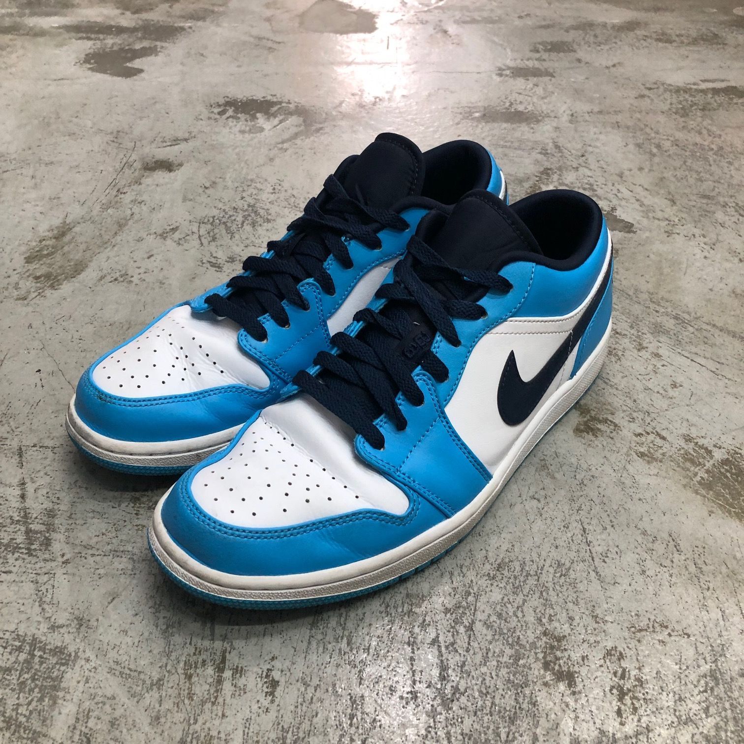 NIKE AIR JORDAN 1 LOW UNIVERSITY BLUE 553558-144 UNC エア 