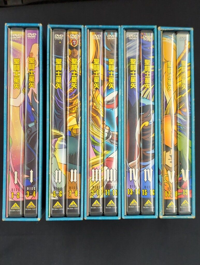 アニメDVD 聖闘士星矢 通常版BOX全5巻 販売済み セット 聖闘士星矢TV