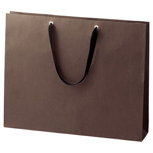 手提げ紙袋 ショルダーバッグ 52×42cm ブラウン 10枚 61-317-10-1 【 ラッピング用品 紙袋 ショルダーバッグ ショルダーバッグ ブラウン 黒ひも大きめ 】【 ラッピング用品 包装 ラッピング袋 紙袋 ペーパーバッグ 手提げ袋 手提げ紙袋