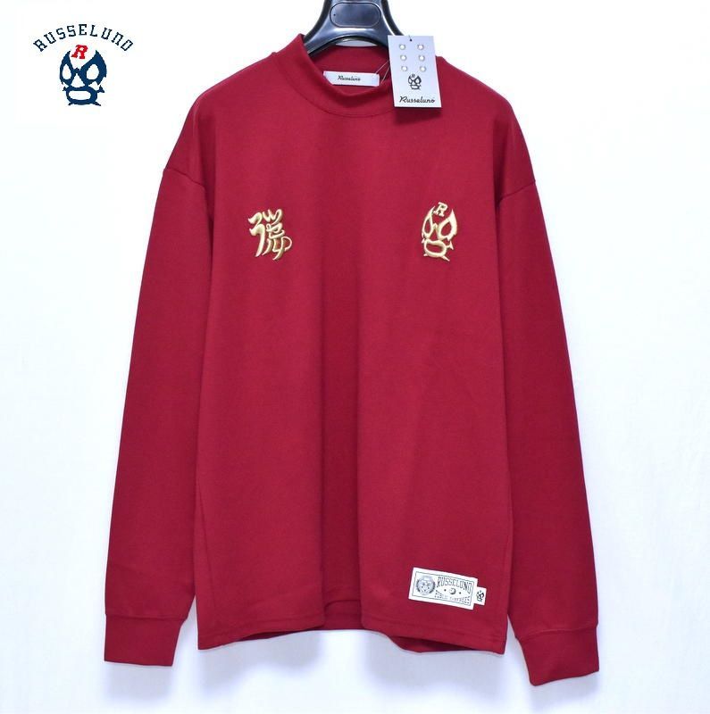 ラッセルノ ゴルフ EMBROIDERY LOGO LOOSE FIT モックネック LS 4 M 6 XL RS-2240604 レッド Russeluno Golf