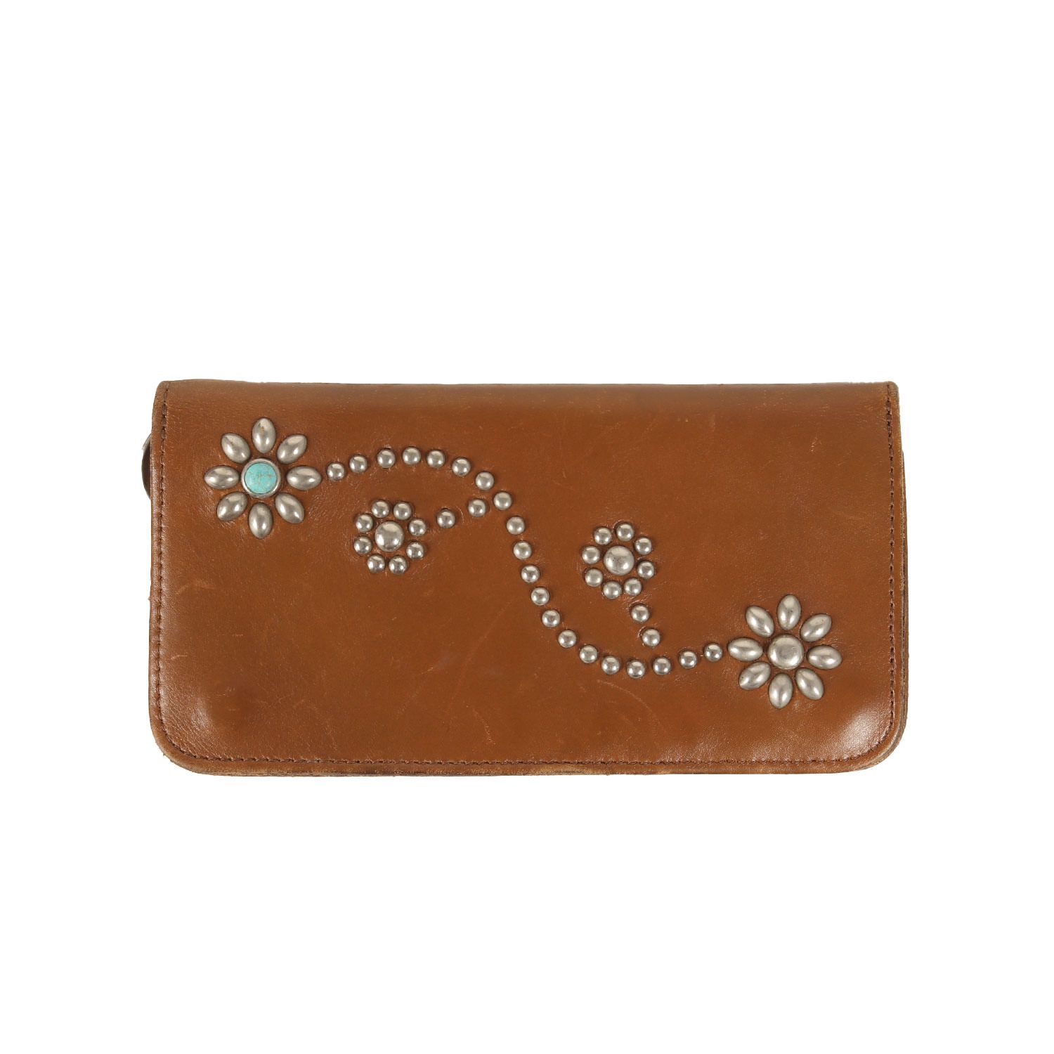 財布 ペルケ perche ゴールド ドット柄 二つ折り がま口 財布 ペルケ