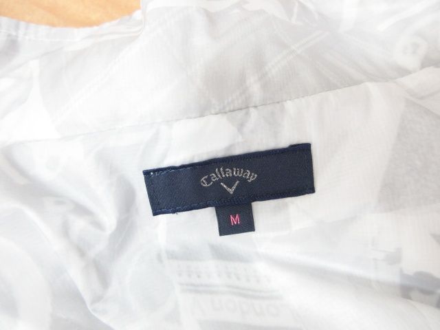 CALLAWAY キャロウェイ ナイロンジャケット フード付き ロゴ 総柄
