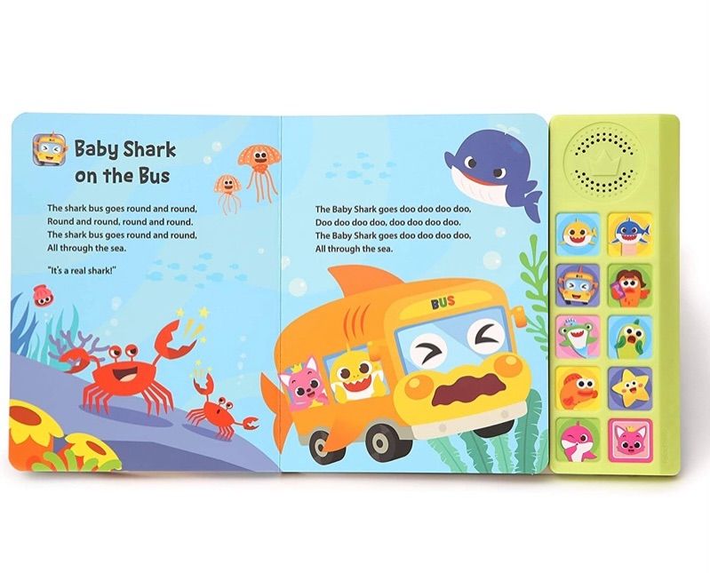 新品 ベイビーシャーク ピンキッズ baby shark 英語絵本サウンドブック