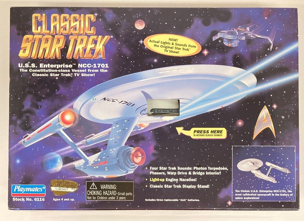 PLAYMATES COLLECTORS SERIES EDITION USS ENTERPRISE NCC-1701