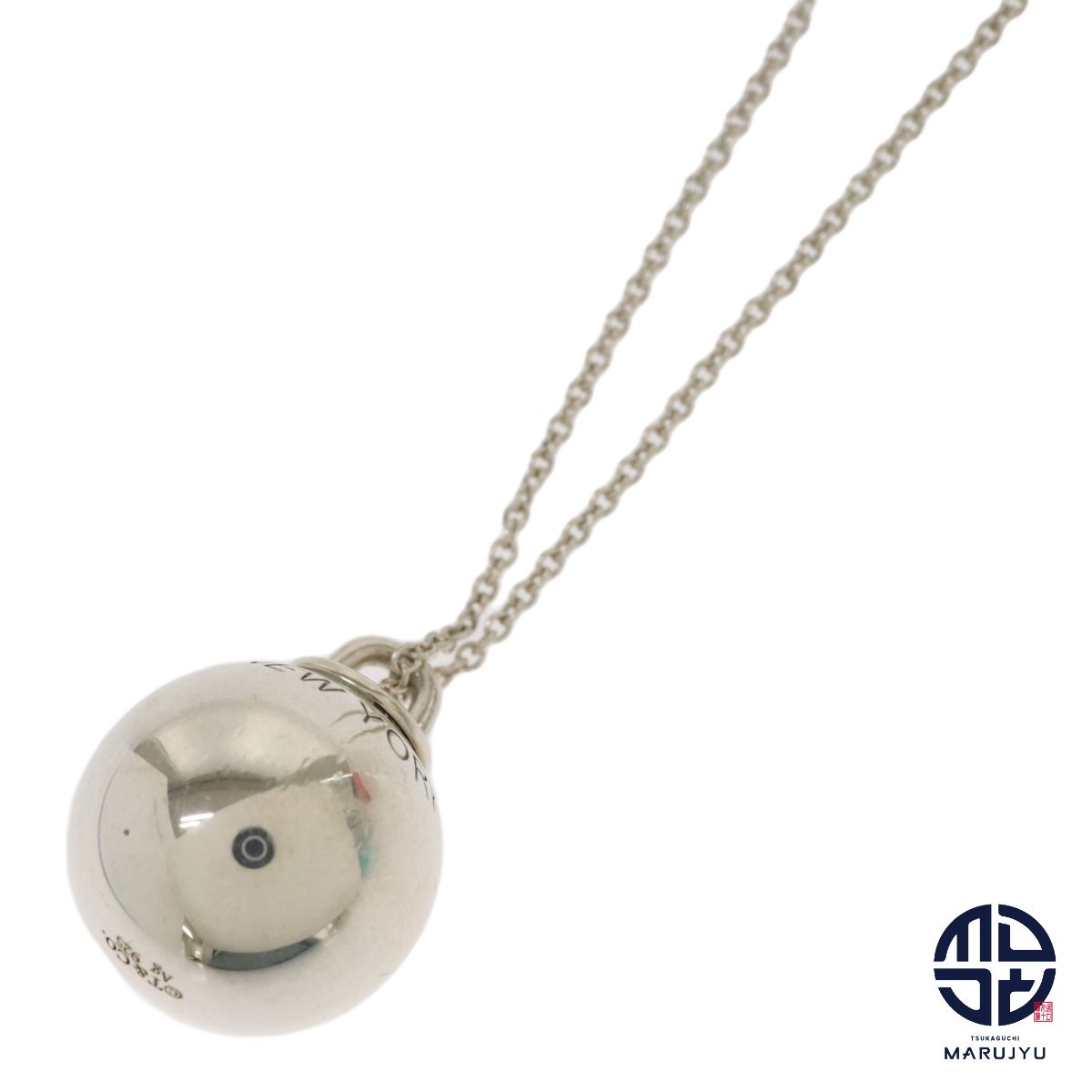 TIFFANY & CO. Tiffany Tiffany Ag925 SILVER Silver Hardware Ball Necklace Long Chain Jewelry Accessory Brand
