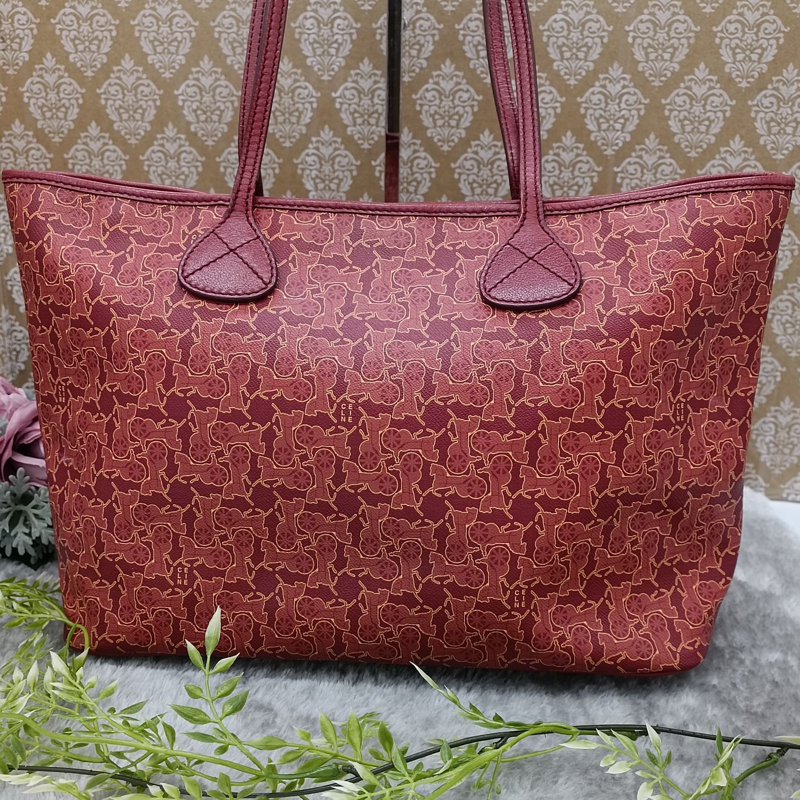 CELINE 》 ☆希少☆ セリーヌ トートバッグ サルキー チャーム付き 