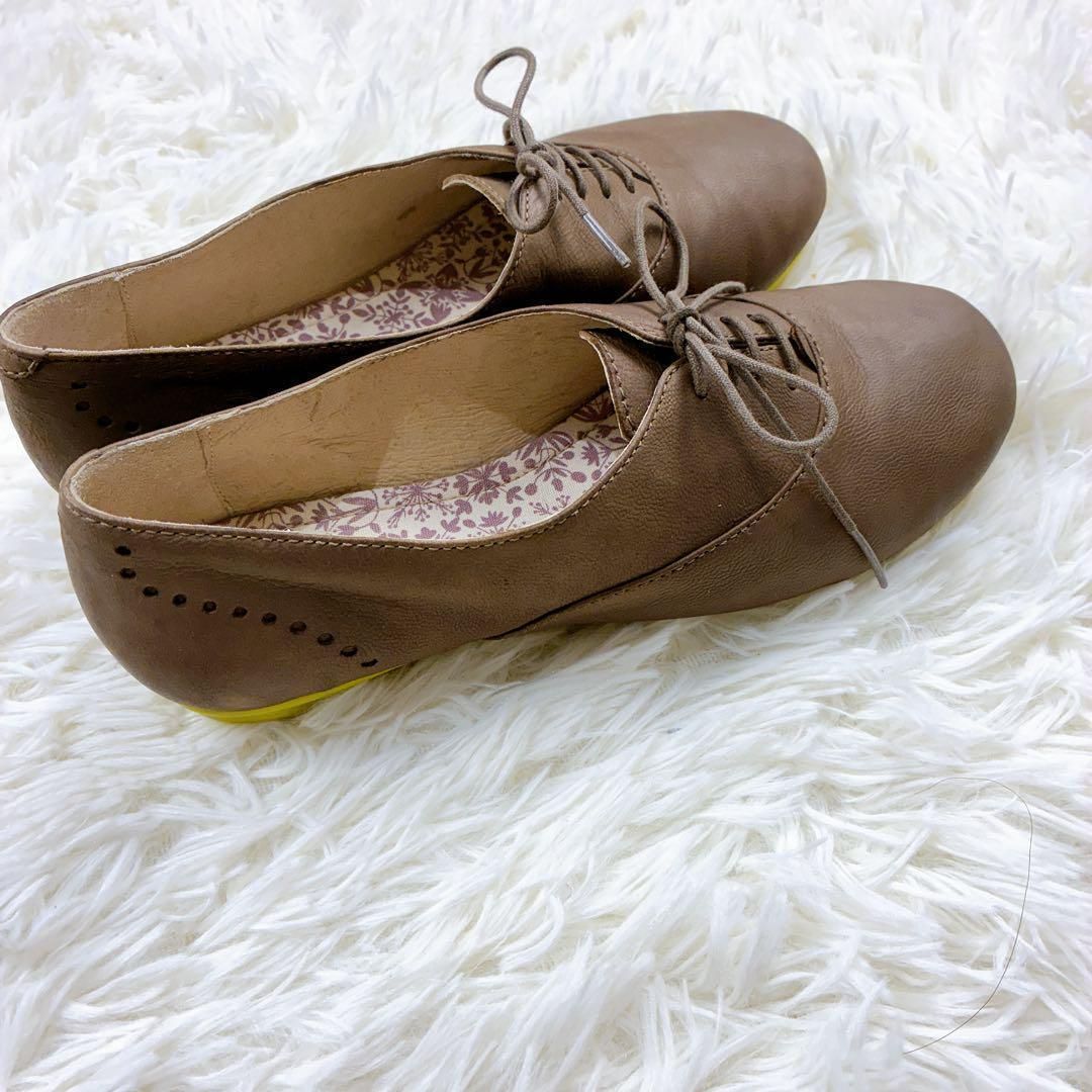 カンペール ペウカミ 37 本革 フラットシューズ スリッポン レザー