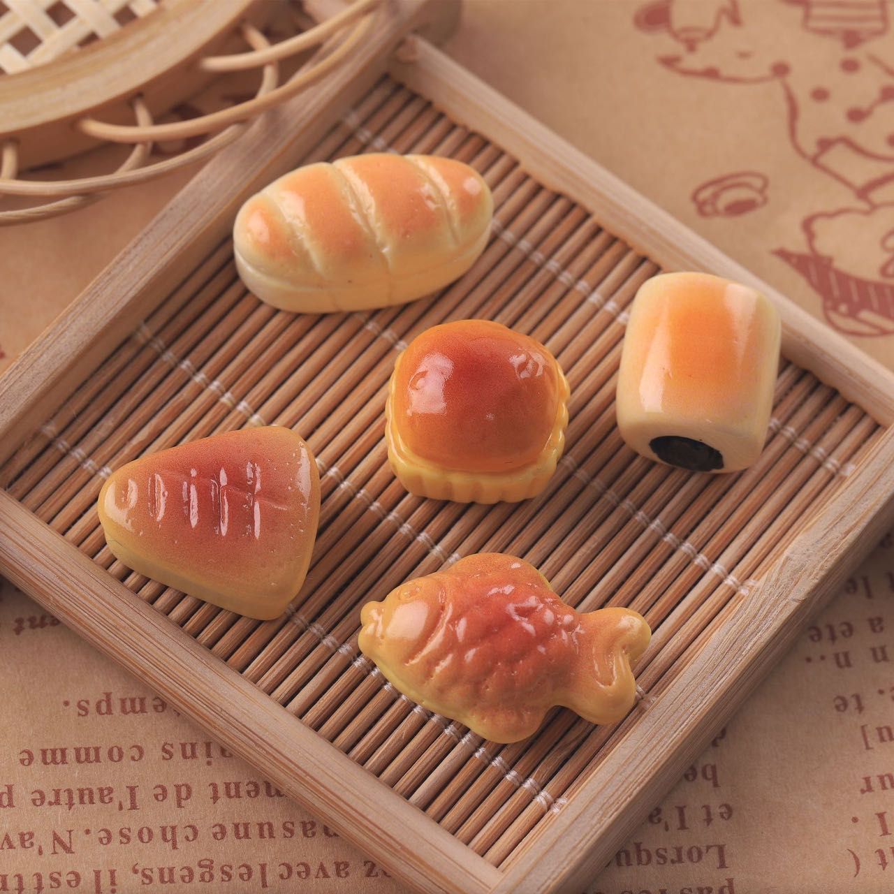 ミニチュアドールハウス用 パンセット 5個セット フード 食品 