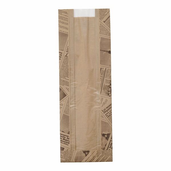 フランスパン袋 ヨーロピアンフェネット 茶 特小 入数：1セット(100枚入) No.58(WPV3906)