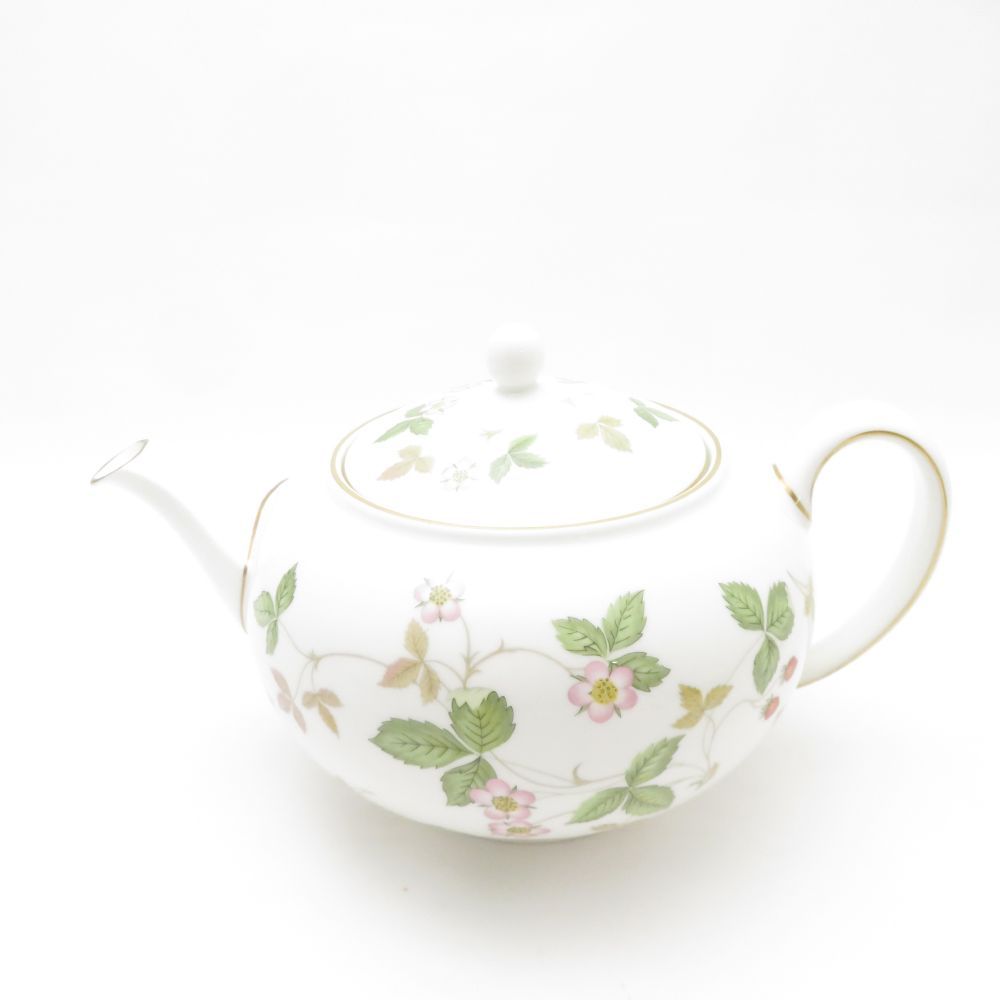 WEDGWOOD ウェッジウッド ワイルドストロベリー ポット L 茶器 黒壺 紅茶 英国 SU12418B1