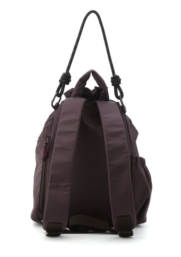 emmi エミ 撥水 emmiロゴマルチバックパック 黒 emmi×MEGALOS】撥水マルチ