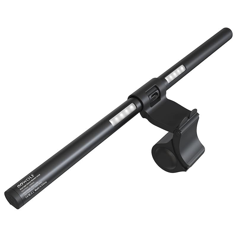 OOWOLF モニターライト バー 41cm PCデスクライト 背面ライト付き モニター掛け式ライト 演色性CRI95+ USBライト デスクライト 色温度3段階 無段階輝度 昼白色/昼光色/電球色 ブルーライトカット 