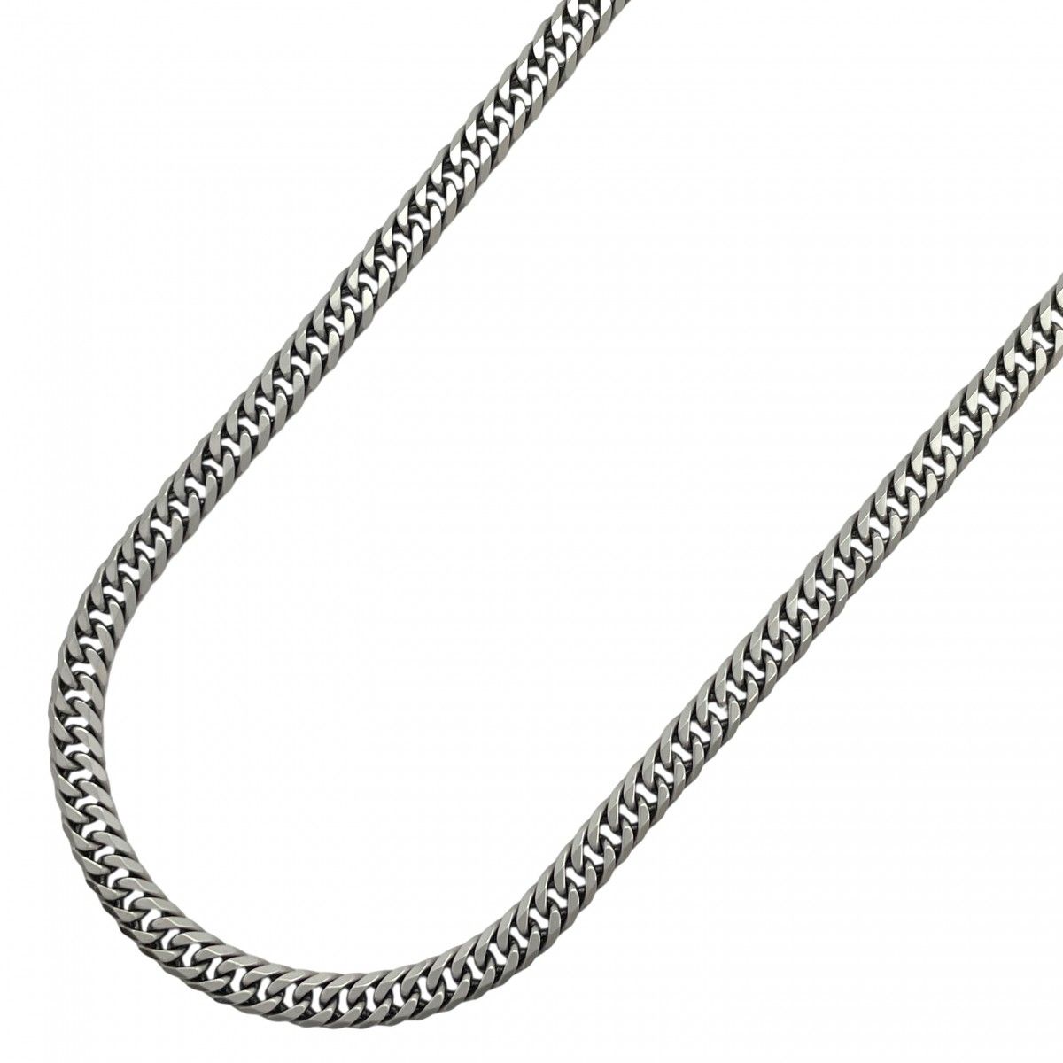 5khe015】喜平 ネックレス Pt850 プラチナ 6面 ダブル 52.3cm 30.6g  