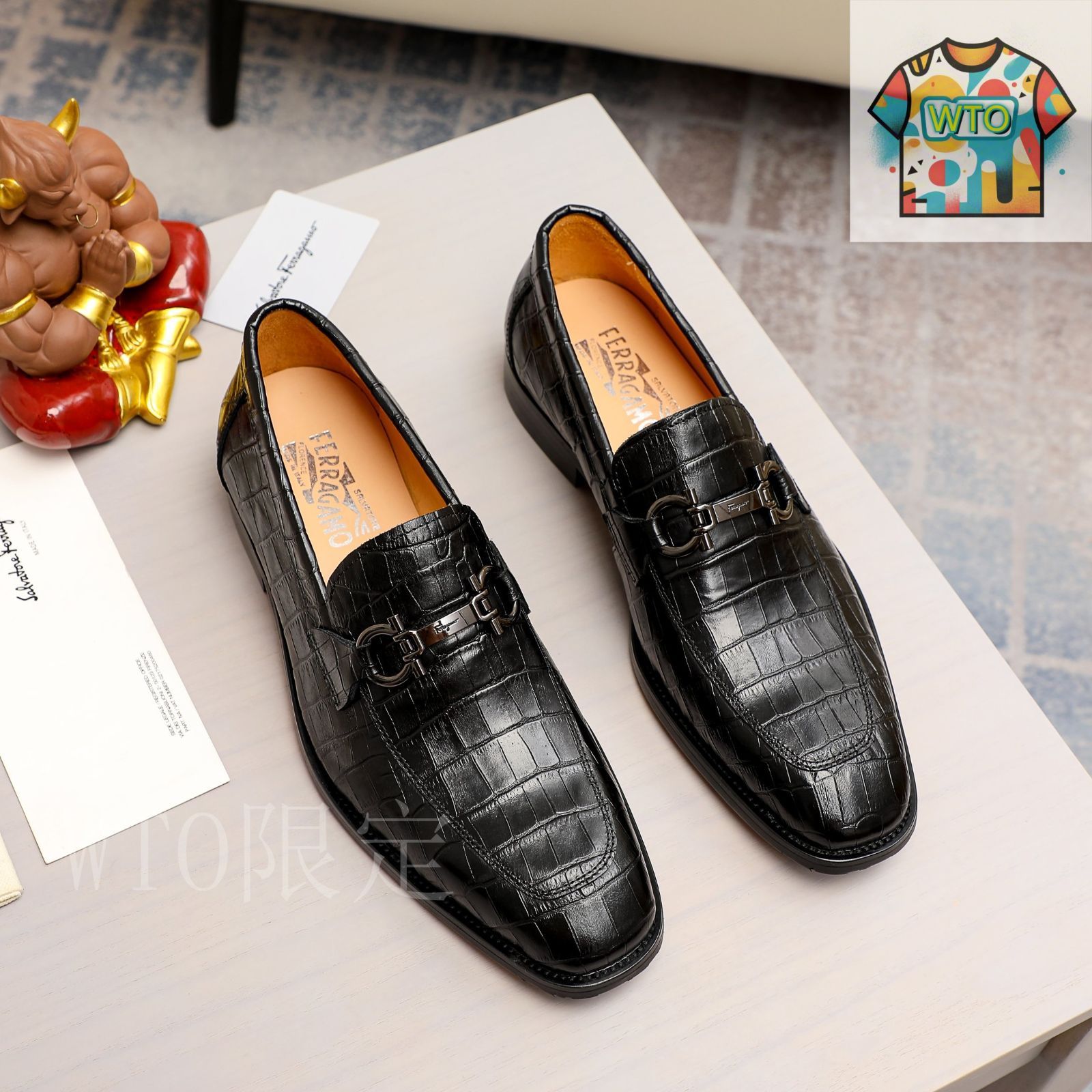 フィラグモ（Ferragamo）新作 メンズ カジュアル スリッポンシューズ Ferragamoカジュアル スリッポン シューズ01-3 - メルカリ