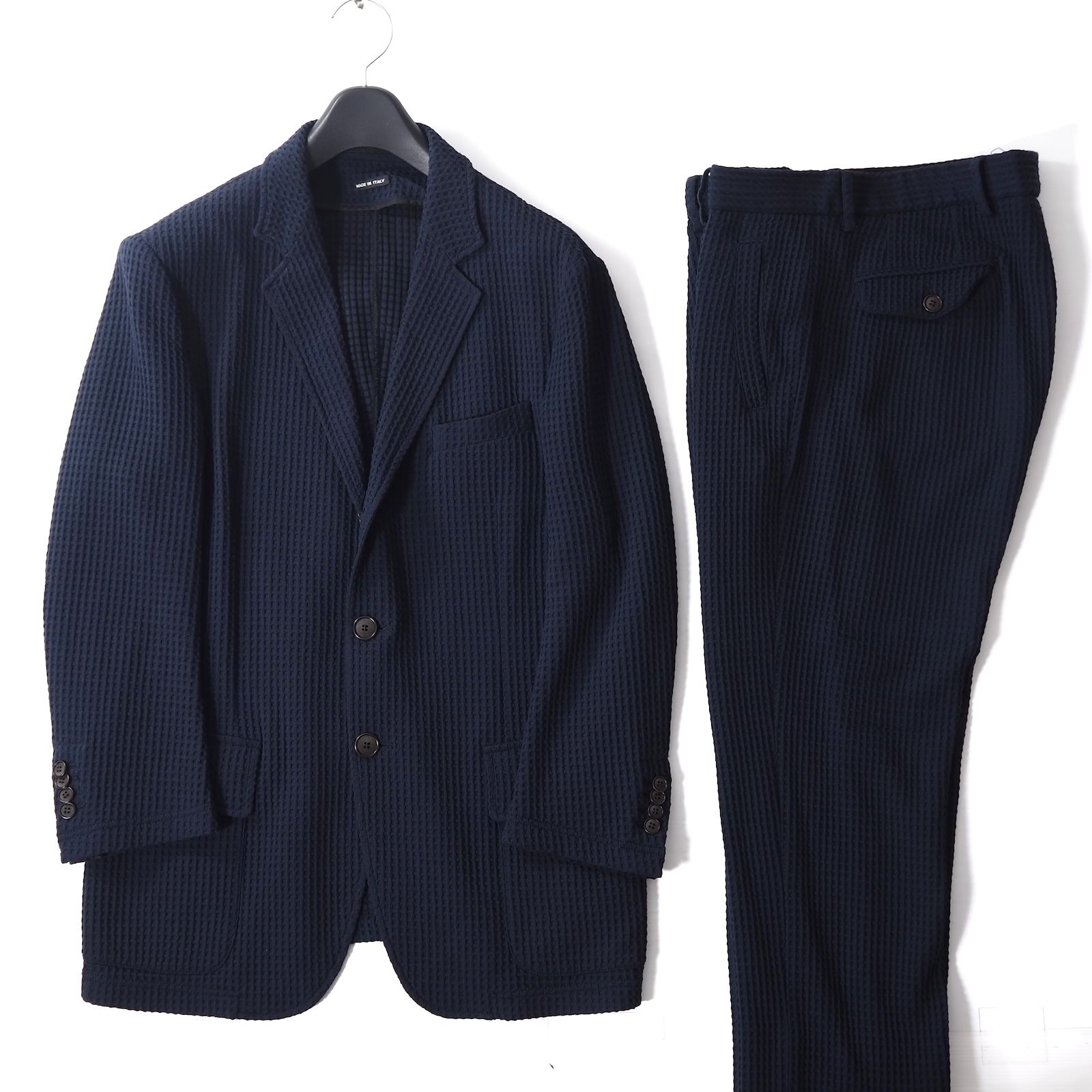 美品 ジョルジオアルマーニ GIORGIO ARMANI 春夏 ストレッチ スーツ 