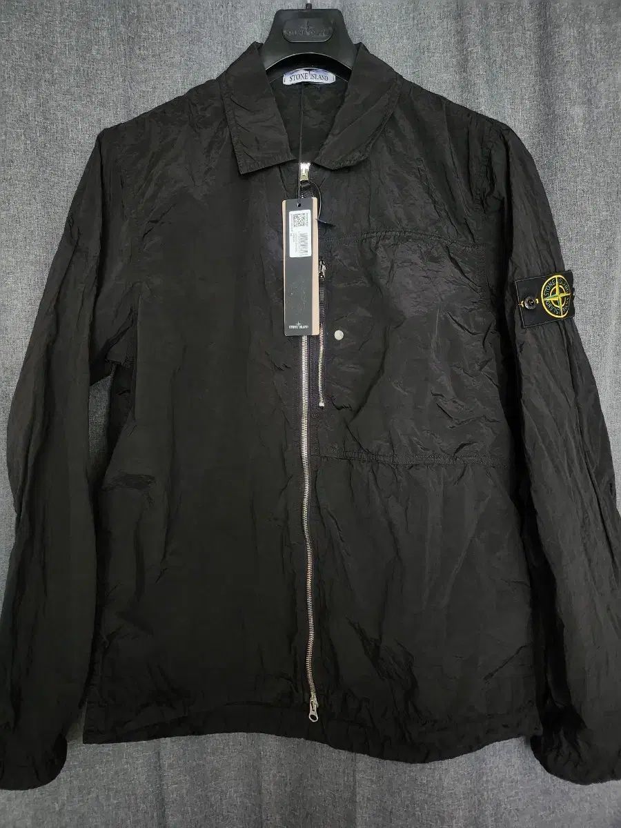 25SS STONE ISLAND ストーンアイランド ナイロンメタル オーバーサイズシャツ 黒 XL