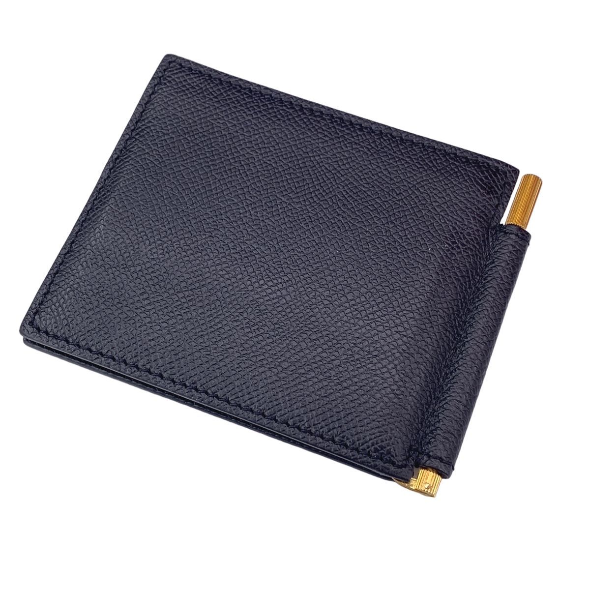 中古】 TOM FORD トムフォード メンズ財布 マネークリップ付 折財布 