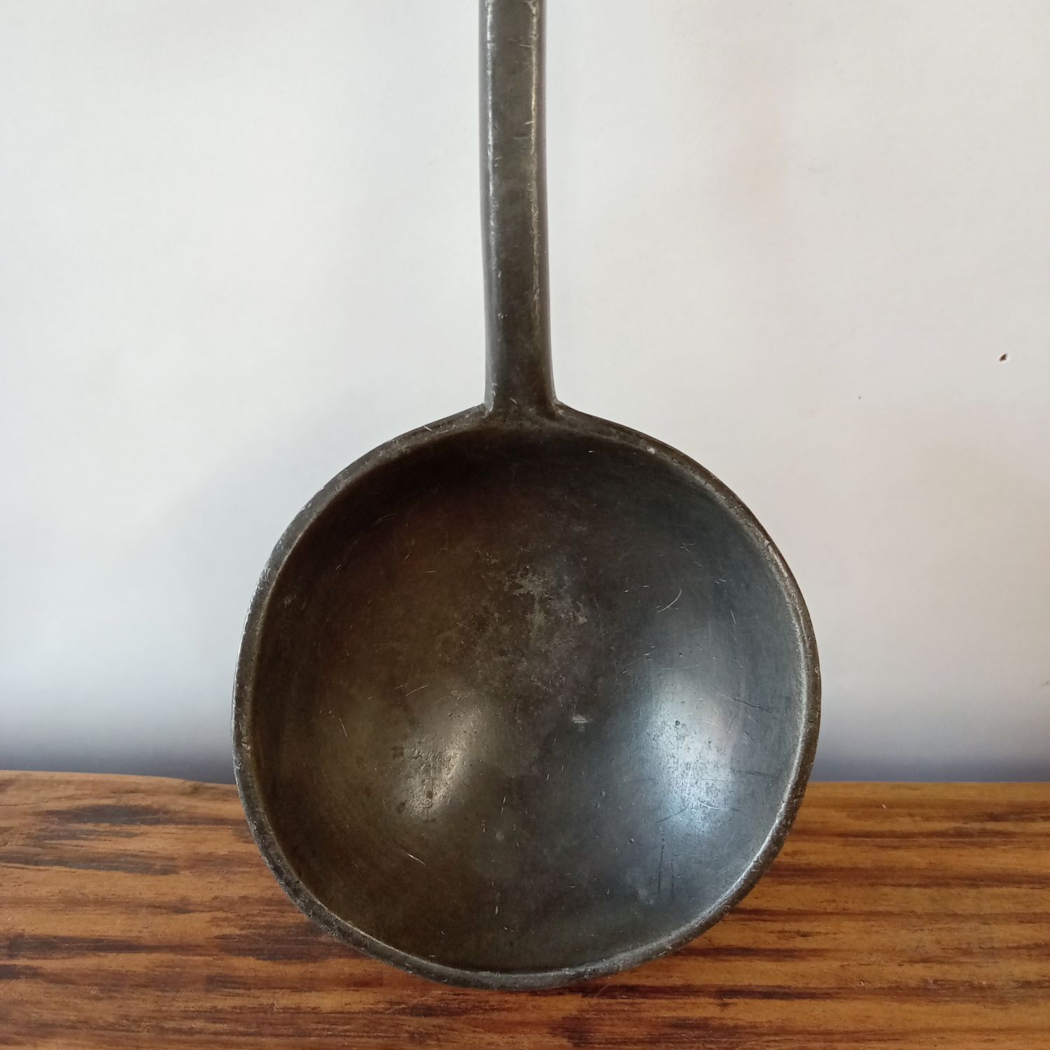 オランダ 18世紀 ピュータースプーン 錫製 17.9cm Pewter spoon