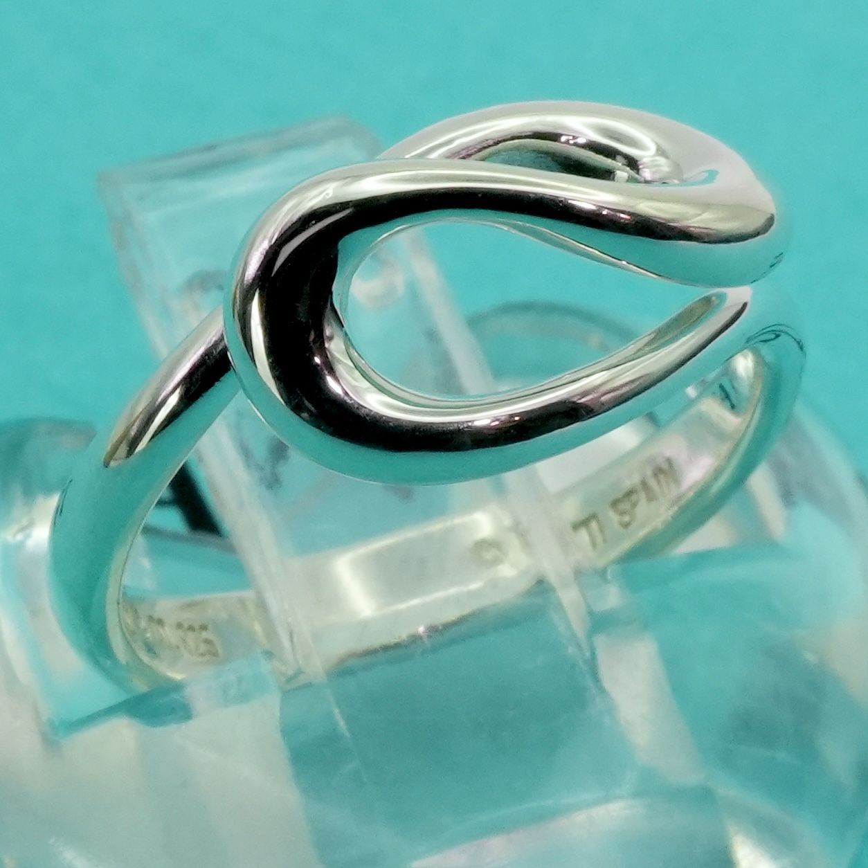 極美品6号 ティファニー オープンウェーブ シルバー リング/24-5708S