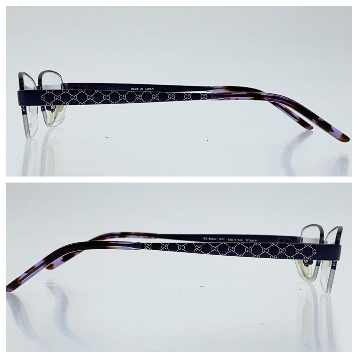 GUCCI グッチ 度付き眼鏡 ウェリントン GG3668F パープル メガネ 特価 GUCCI メガネ パープル GG3668F ウェリントン 度付き眼鏡