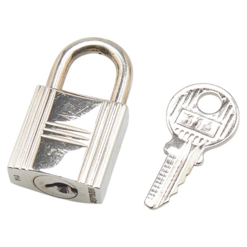 エルメス 南京錠 キー 鍵 セット シルバー メタル レディース HERMES 1-0214869